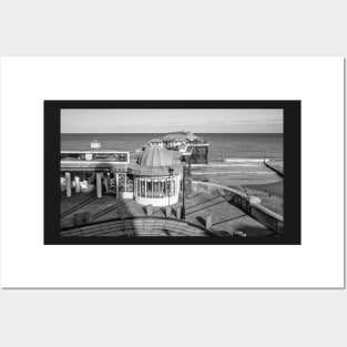 Top down view of Cromer pier in North Norfolk Posters and Art